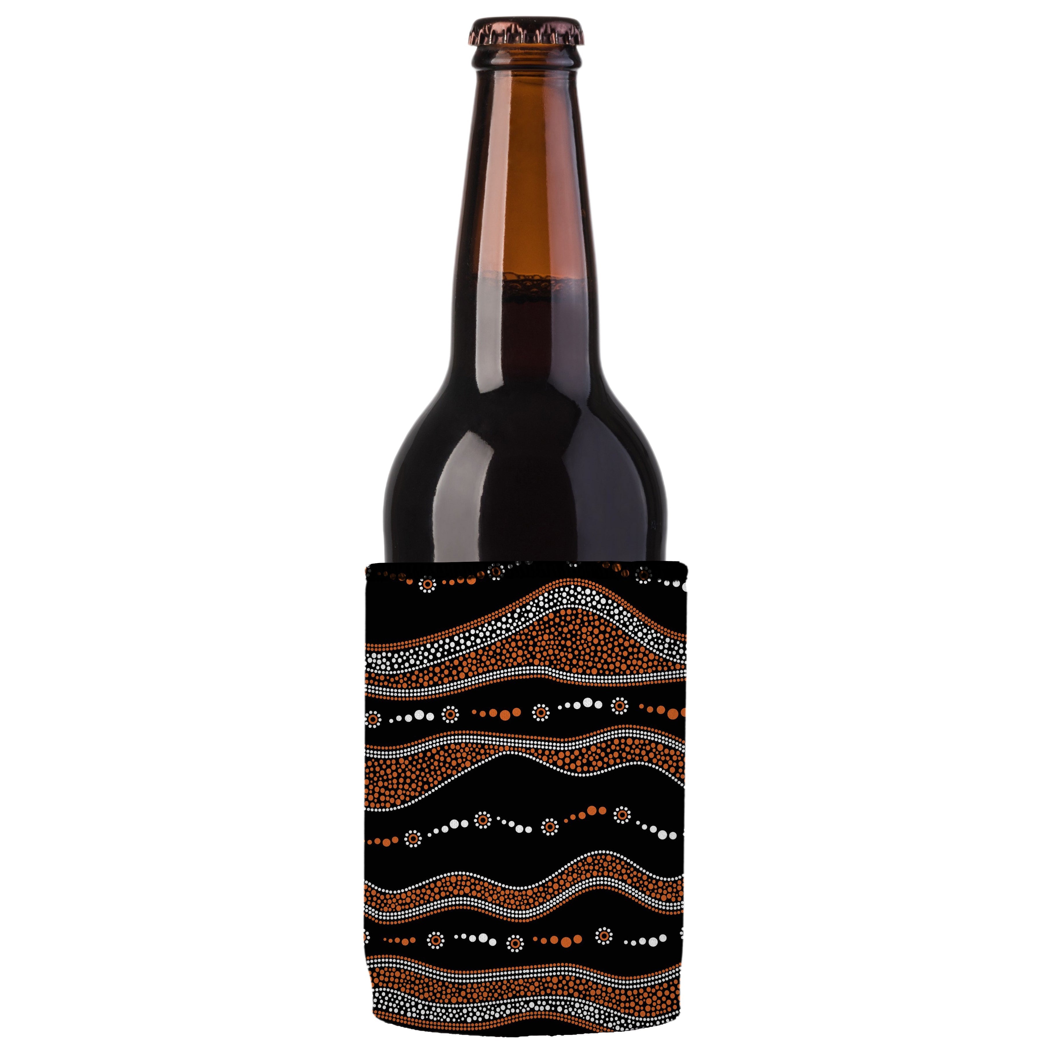 Stubbyz Traditional Australian Stubby Cooler 2‑Pack – Premium Aboriginal Design, Standard Size