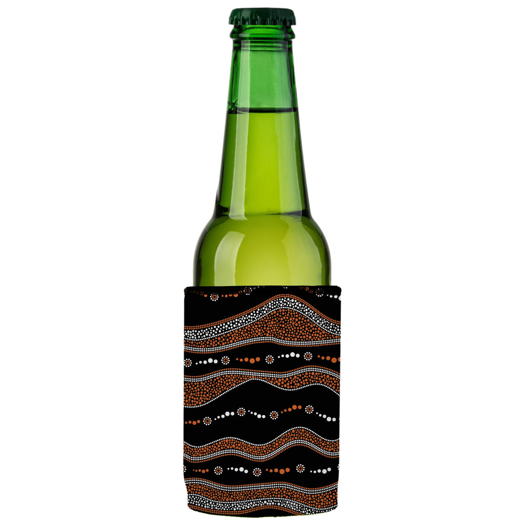 Stubbyz Traditional Australian Stubby Cooler 2‑Pack – Premium Aboriginal Design, Standard Size