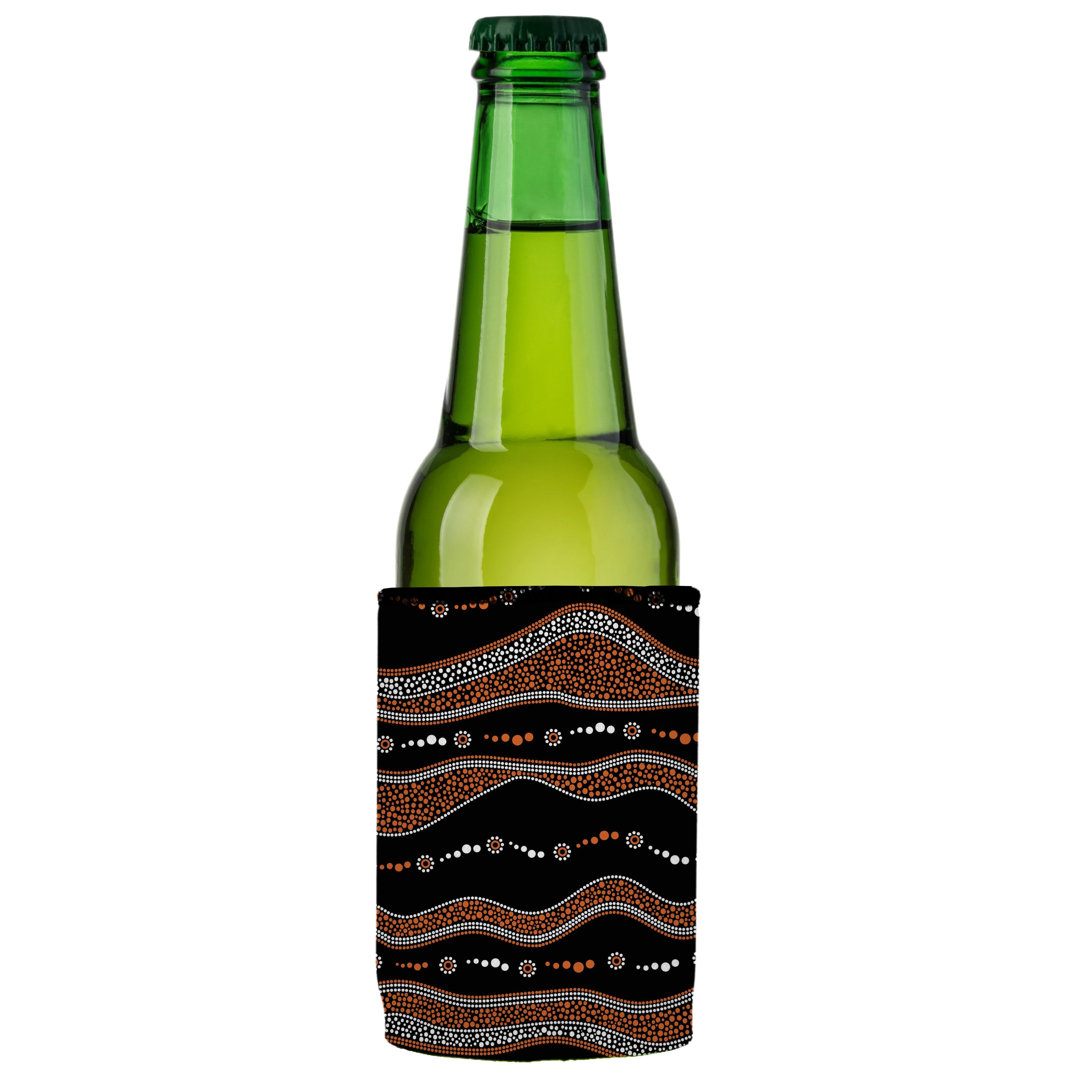 Stubbyz Traditional Australian Stubby Cooler 2‑Pack – Premium Aboriginal Design, Standard Size