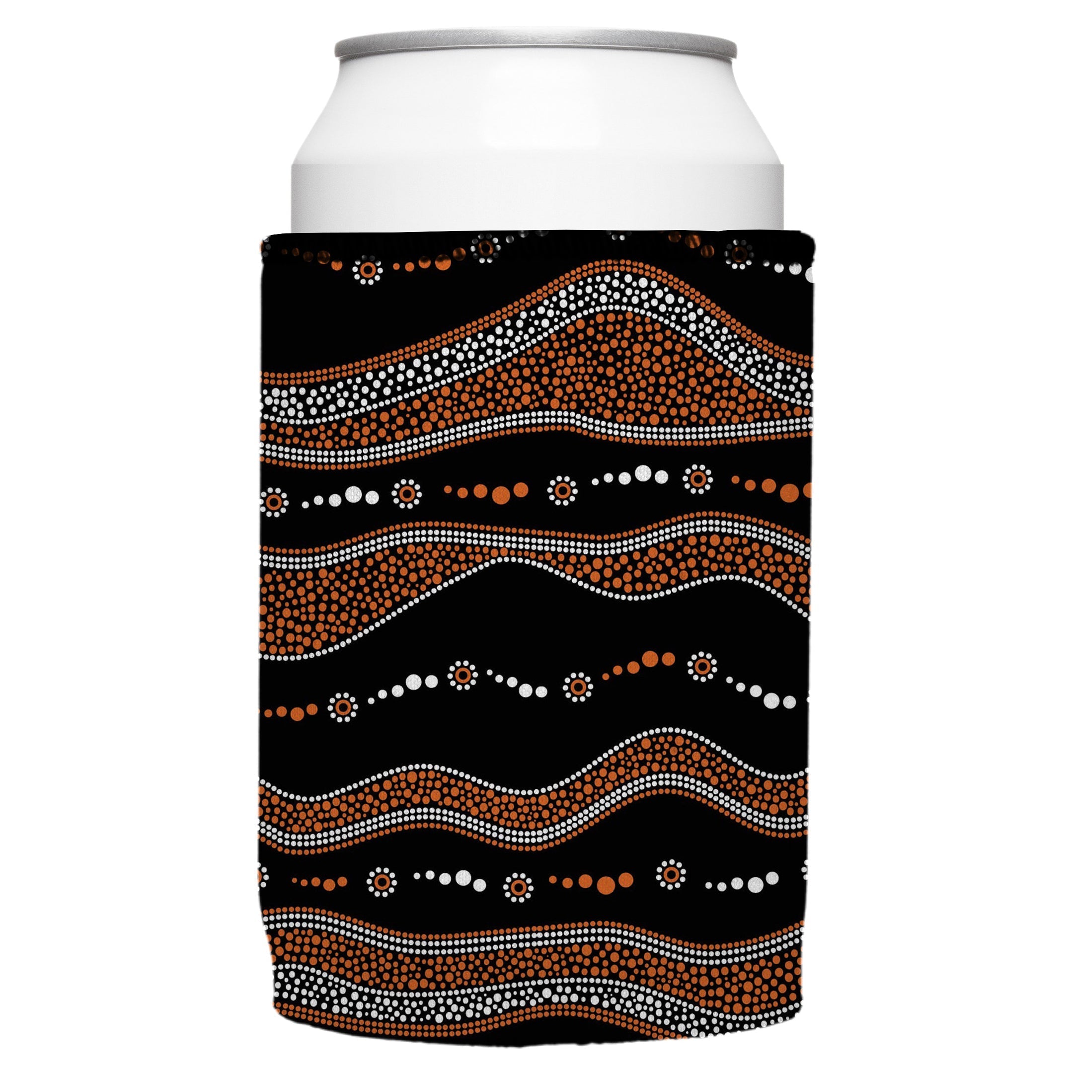 Stubbyz Traditional Australian Stubby Cooler 2‑Pack – Premium Aboriginal Design, Standard Size
