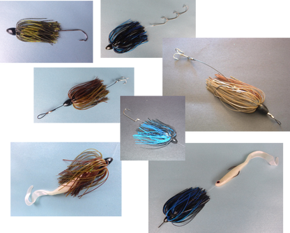Vike 1/2 oz Skirted Microjig  in Black Blue