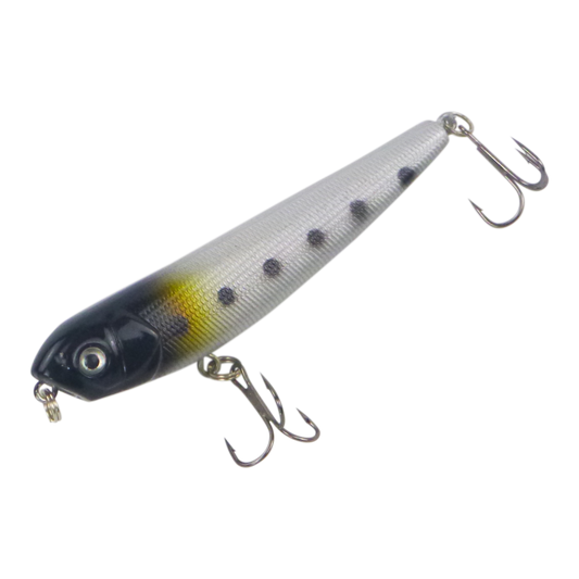 Toppu Mizzu Walking Dog, 85mm, Spotted Minnow