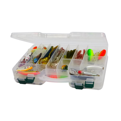 Rig Ezy 44 Compartment Double-sided Tackle Box. 295mmL x 210mmW x 6ommD