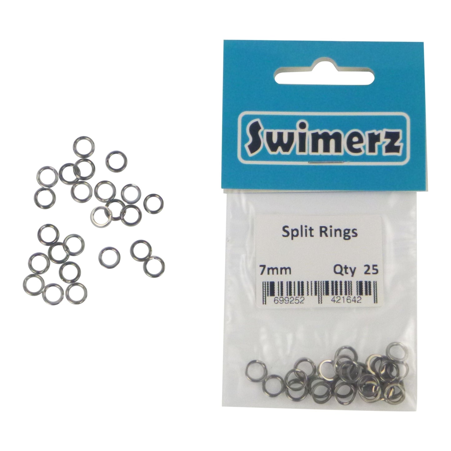 Swimerz 7mm Split Ring Stainless Steel, 25 Pack