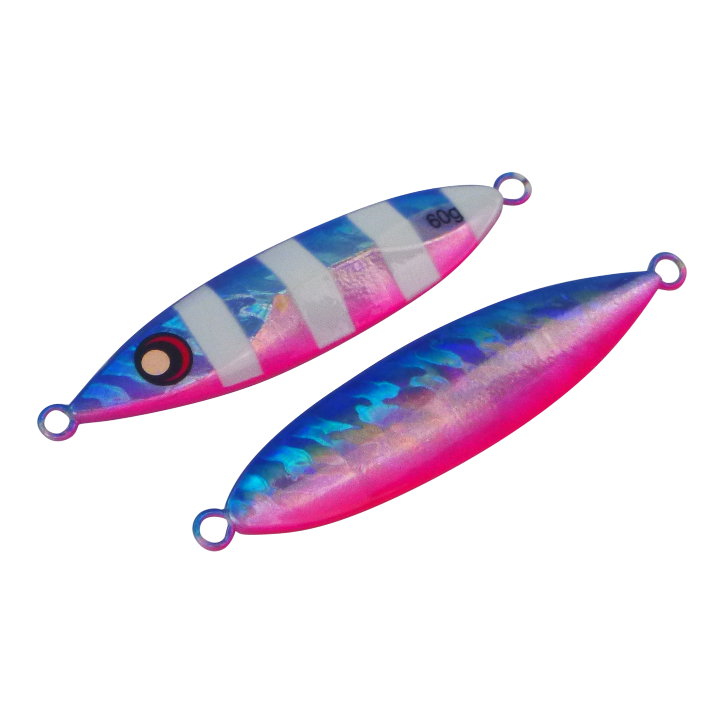 Finesse Slow Pitch Flutter Jig, 60gm, Blue Blush, 2 pack