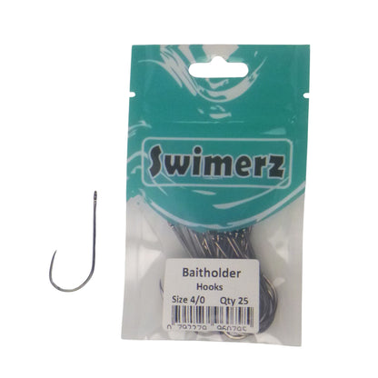 Swimerz 4/0 Baitholder Hook, Qty 25