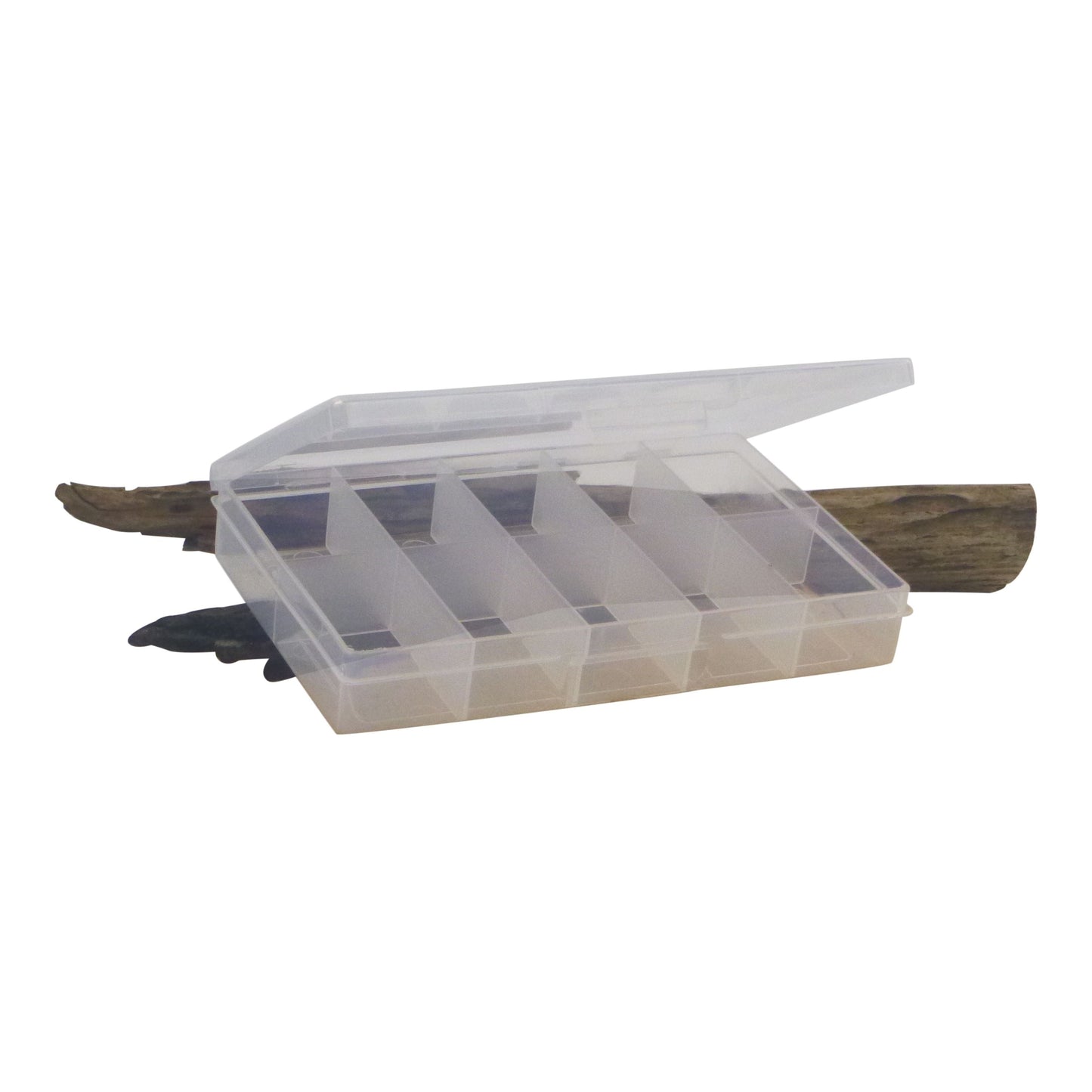 Rig Ezy 10 Compartment Tackle Box. 190mmL x 120mmW x 30mmD.