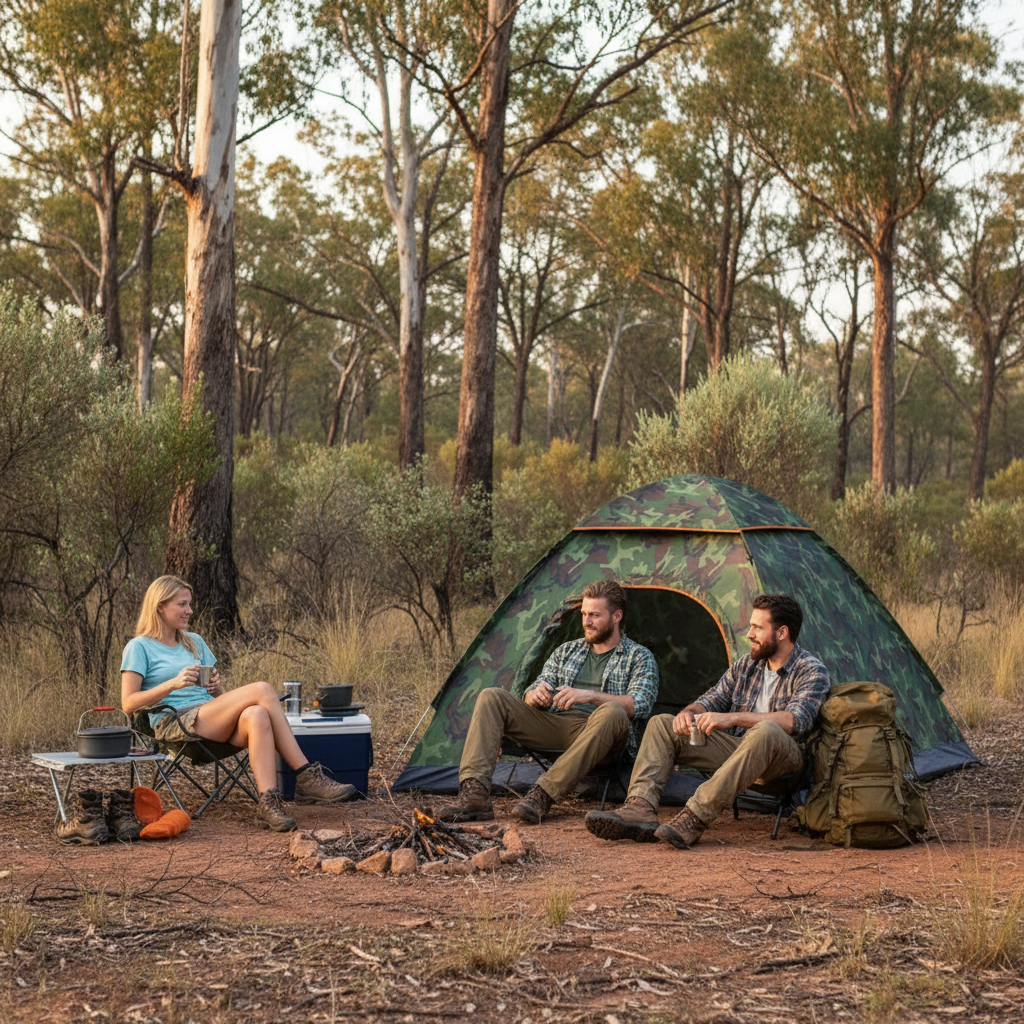 2–4 Person Double Door Camping Tent – Lightweight, Waterproof, Easy Setup