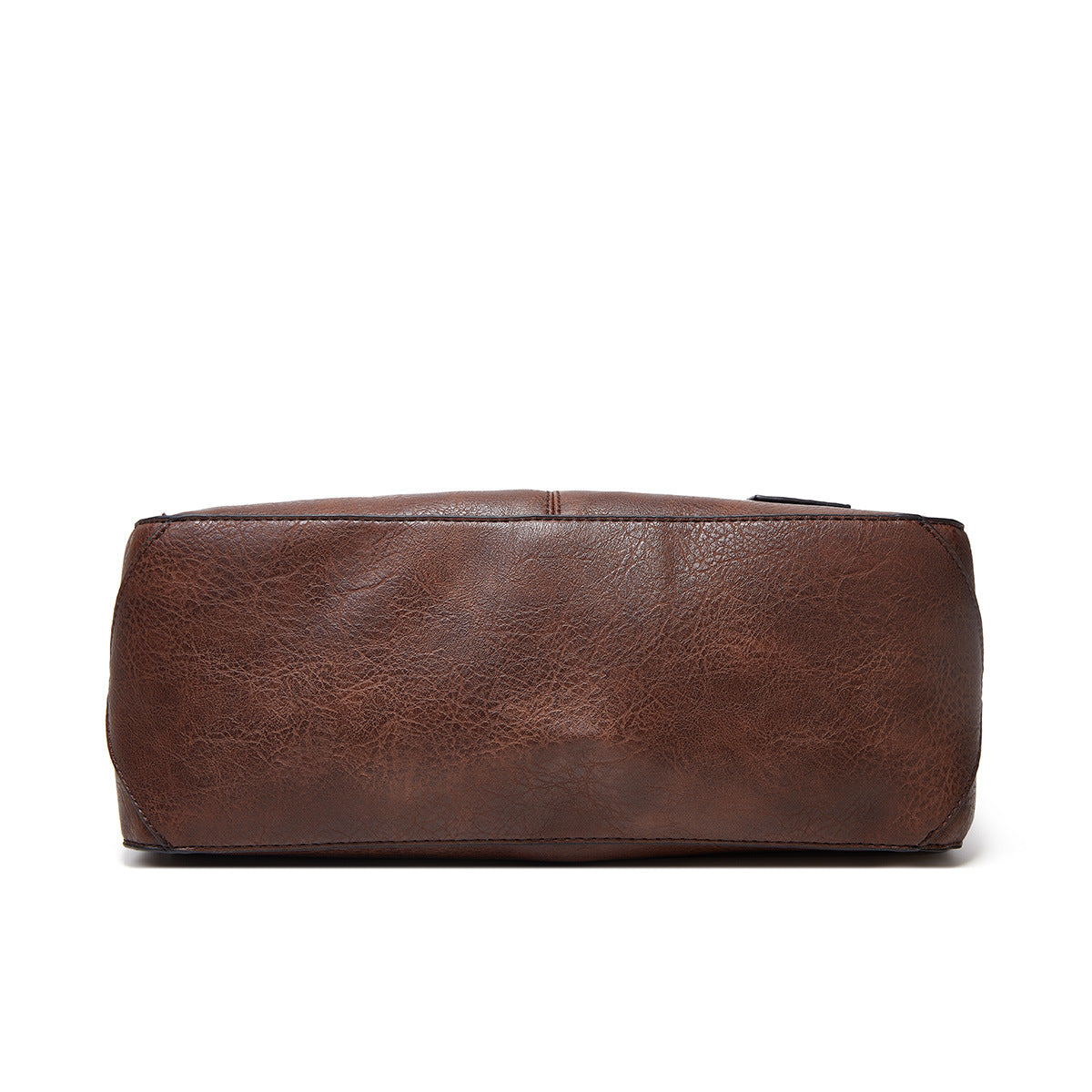 Coffee Spacious & Stylish  PU Leather Tote Bag -  Versatile Shoulder/Crossbody