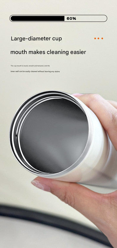 Mini Insulated Coffee Cup - 316 Stainless Steel, Portable & Stylish - White Kitten (300ml)