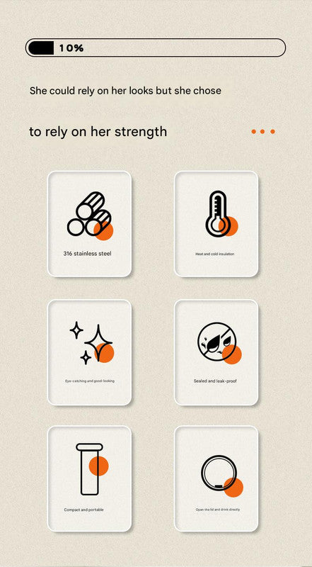 Mini Insulated Coffee Cup - 316 Stainless Steel, Portable & Stylish - Silver drink (300ml)