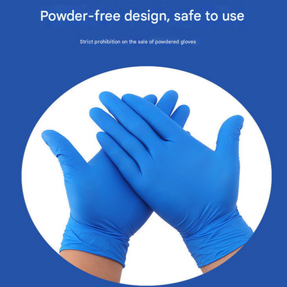 100 Pairs Black Premium Disposable Nitrile Gloves - Powder-Free & Extra Durable for Multi-Purpose Use(L)