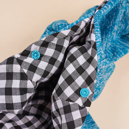 Blue Pet Carrier Backpack - Comfortable Shoulder Bag for Cats and Dogs, Ideal for Outdoor Use in Autumn and Winter