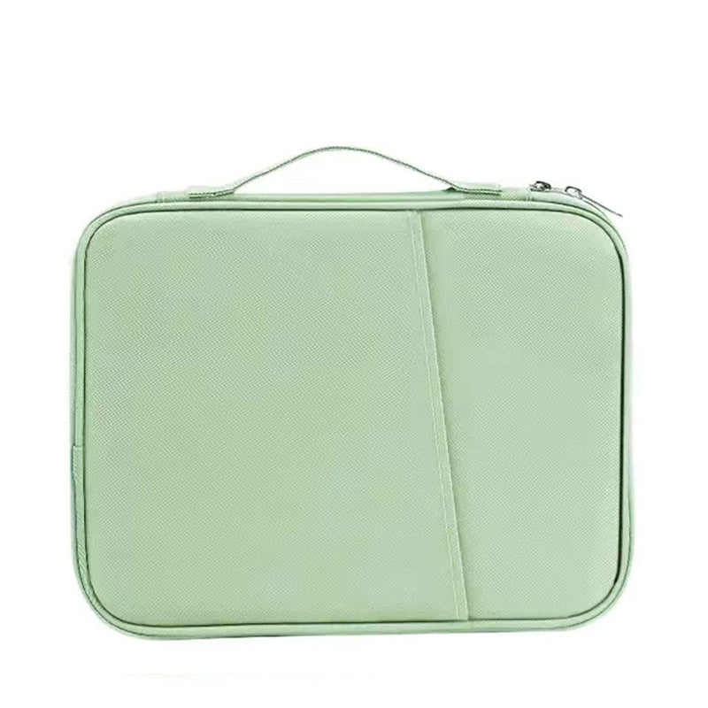 Green 360° Protective Laptop & Tablet Sleeve with Accessory Organizer - Water-Repellent Carrying Case