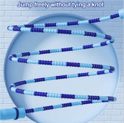 10 Pcs Green Soft Beaded Jump Ropes, Tangle-Free Beaded Jump Rope - Adjustable Segmented Skipping Rope for Kids & Adults Fitness