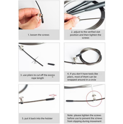 2PCS Blue Pro-Grade Speed Jump Rope with Knurled Aluminum Handles - Ball Bearing System for CrossFit, Boxing & Double Unders