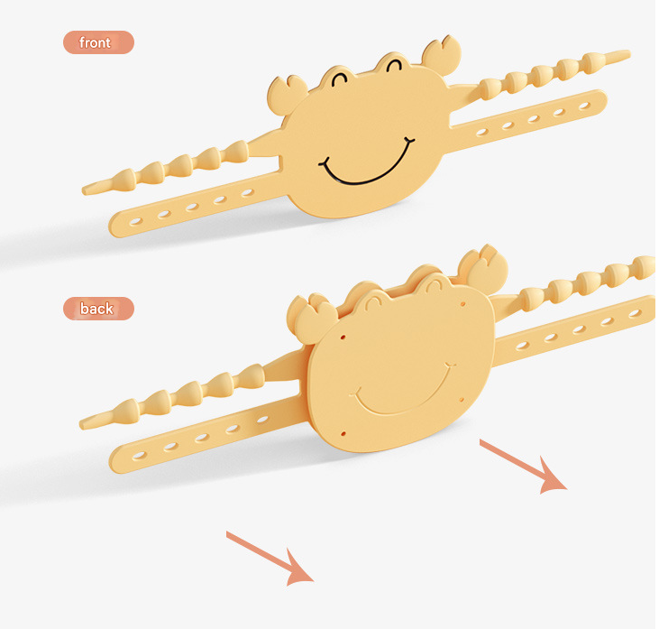 Pink (6-Pack) Cute Crab Door Slam Stopper Set- Silicone Anti-Pinch & Quiet Latch Guard