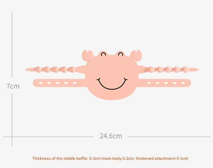 Grey (6-Pack) Cute Crab Door Slam Stopper Set- Silicone Anti-Pinch & Quiet Latch Guard