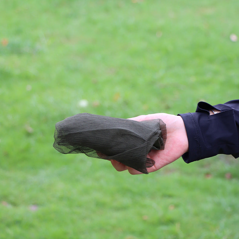 10‑Piece Mosquito Head Net Set – Outdoor Fishing, Camping and Hiking Insect Protection (Dark Green)