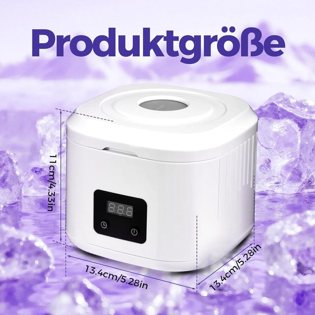 Muti-Functional Portable UV-C Ultrasonic Cleaner (49KHz) - 3 Time Modes for Deep cleaning and Sterilization, 340ml Stainless Steel Tank