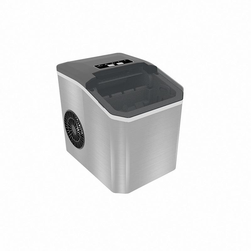 Stainless Steel Countertop Ice Maker – 12kg/24h Portable Bullet Ice Machine with Self‑Cleaning and 1.3L Water Tank