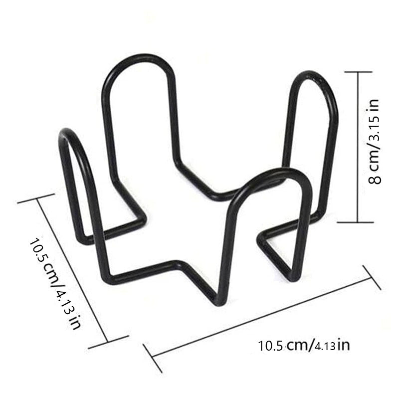5-PCS Universal Black Metal Coaster Holder Iron Storage Stand for Round Square and Octagon Coasters Table Organiser