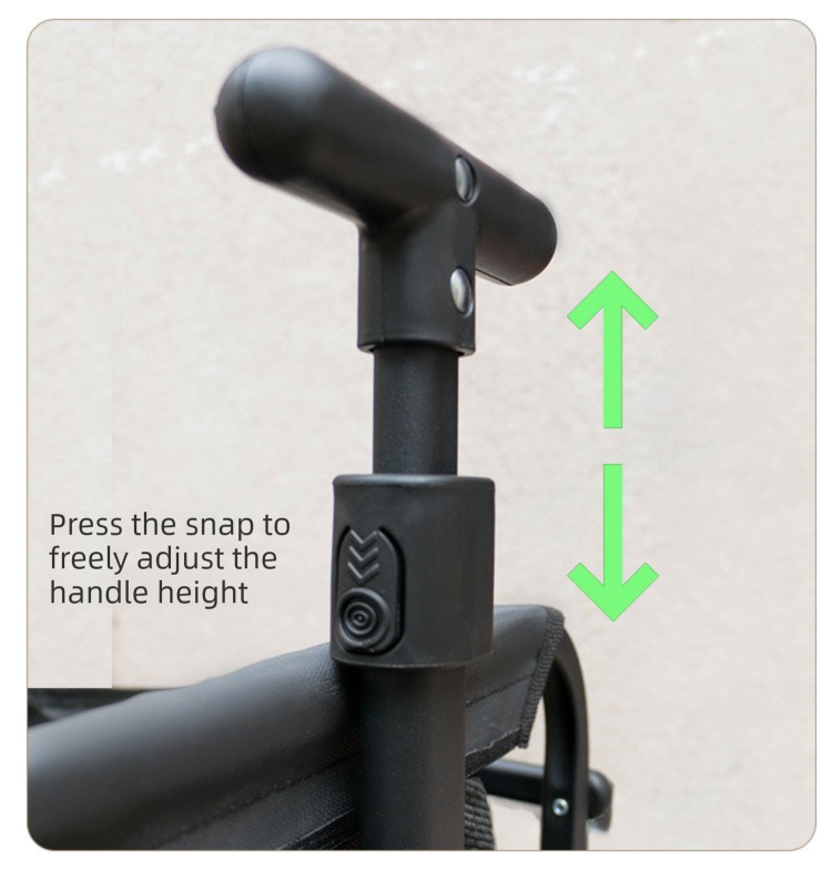 Mini Foldable Outdoor Camping &amp; Utility Wagon | 5-Inch Wheels | Carbon Steel Frame | Portable Cart