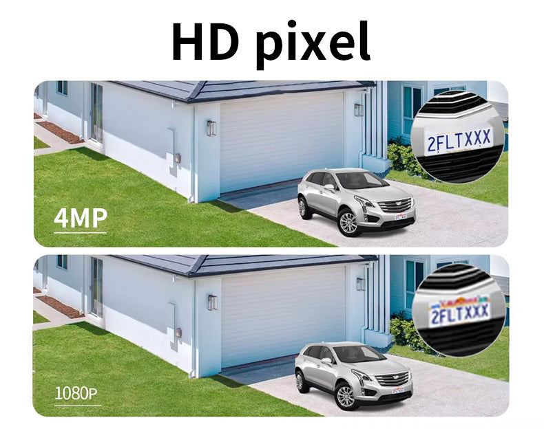 4MP Solar Security Camera Wireless WiFi Camouflage Wood Texture PTZ Outdoor Surveillance for Garden and Farm