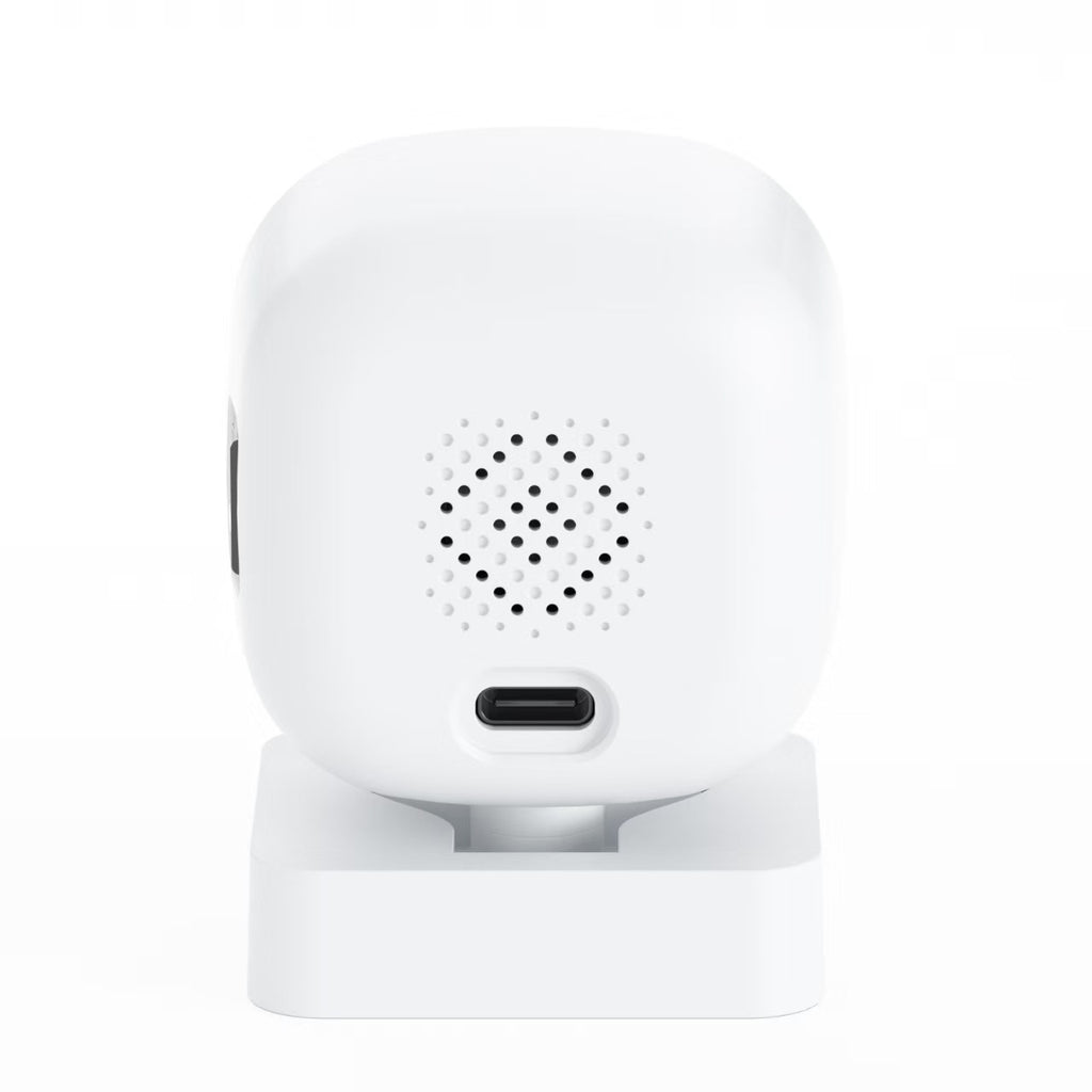 White Smart Indoor Security Camera 3MP HD WiFi Wireless Monitor with Night Vision Two-Way Audio & Motion Detection Ideal for Baby Pet & Home Office