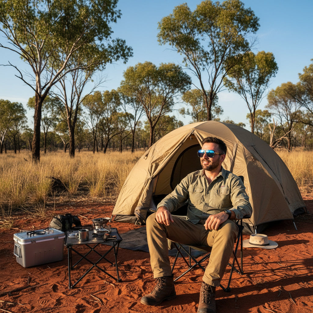 Men’s Retro Oversized Square Sunglasses – Thick Frame Gold Flat Top Aviator Shades (UV400 Blue Lens)