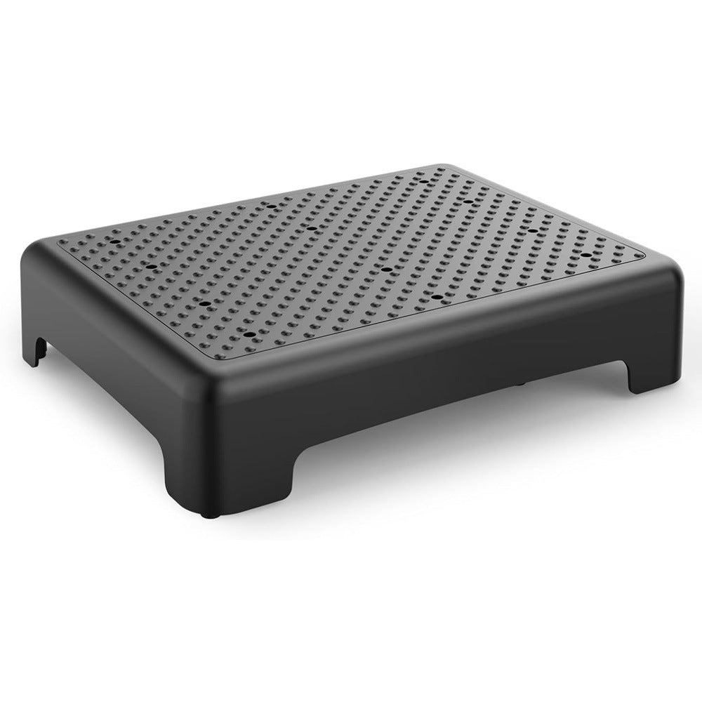 Portable Outdoor Half Step Stool Non-Slip Mobility Aid Compact Platform 43x33cm for Elderly Home Car & Bath Use Black