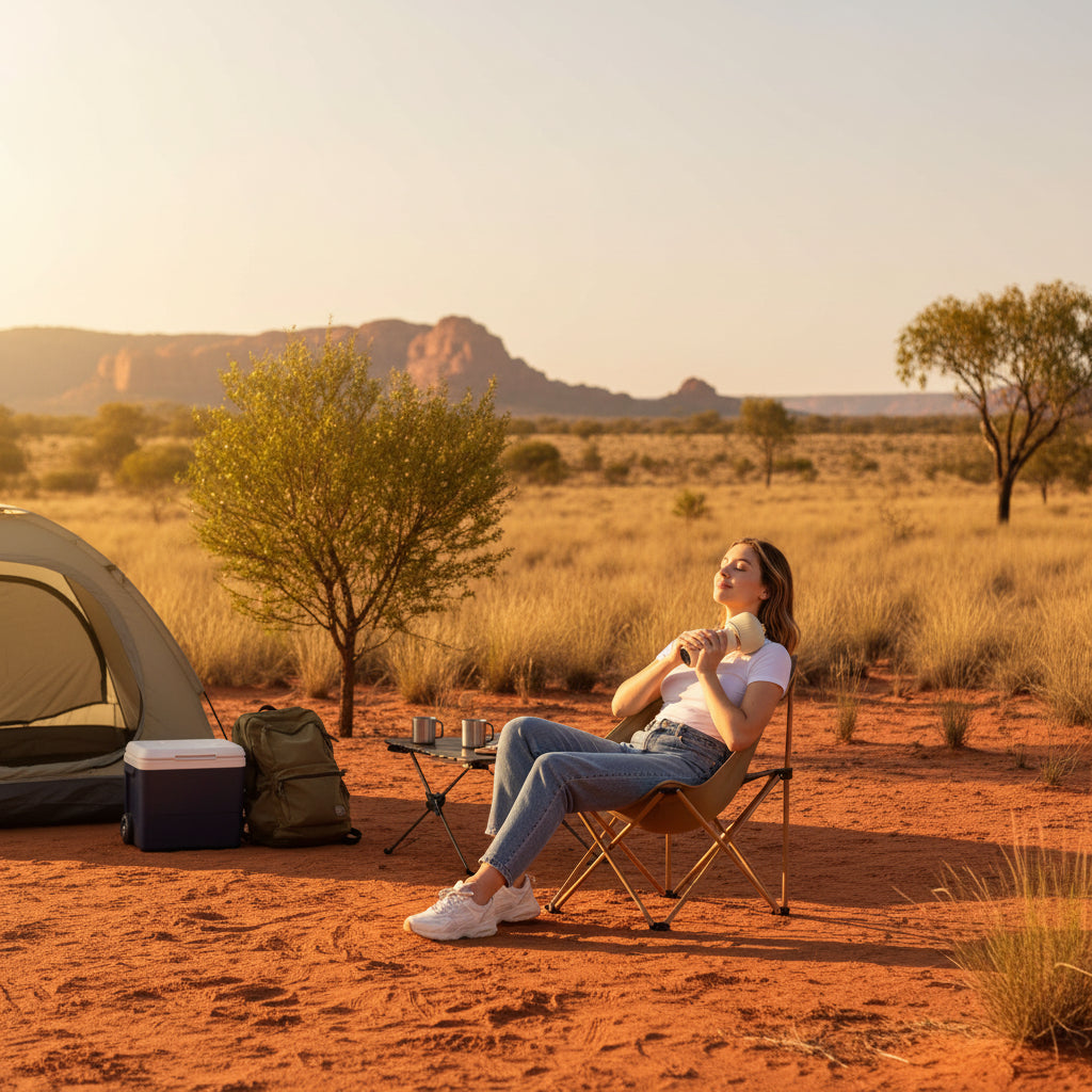 Beige hair dryer with digital display on a white background