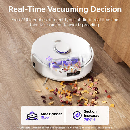 Narwal Freo Z10 Robotic Vacuum and Mop Cleaner - Covers Every Angle Without Any Tangles