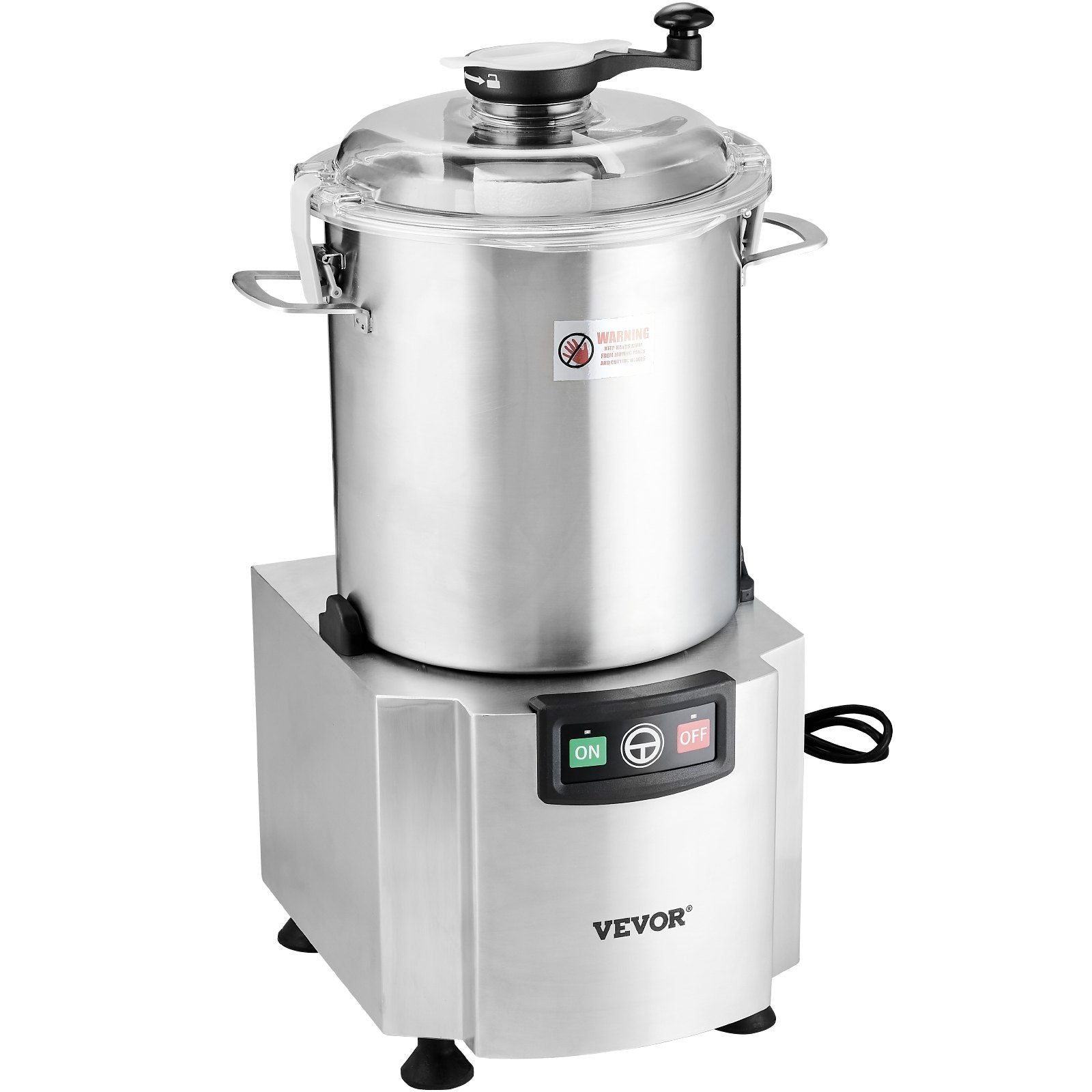 Food Processor & Vegetable Chopper, 18L Food-Grade Stainless Steel Food Processor Chopper with S-Curve Blade and Scraper, Ideal for Chopping Vegetables, Fruit, Grains, Nuts