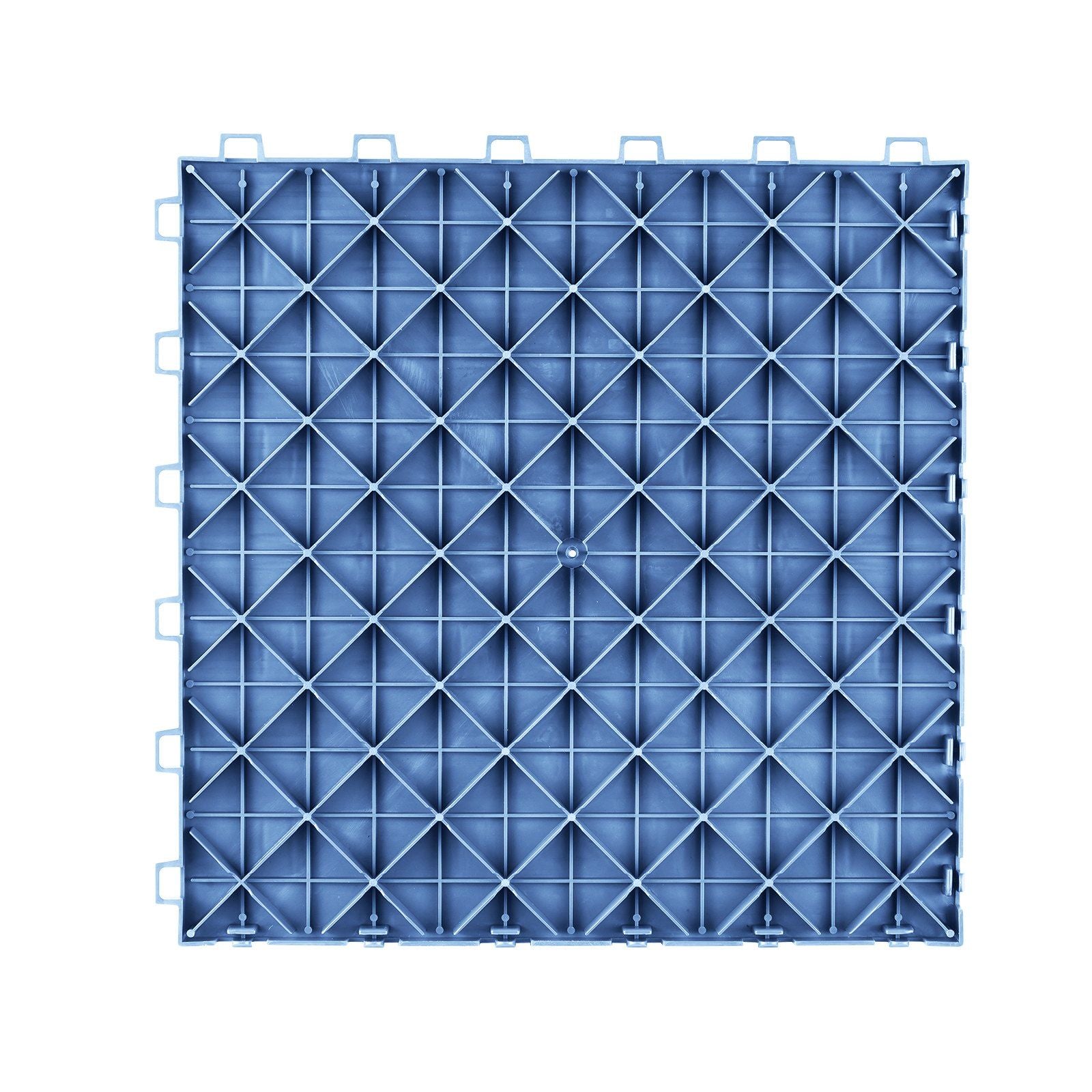 Garage Tiles Interlocking, 305 x 305 x 13.4 mm 50 Pack Garage Floor Covering Tiles, Non-Slip Double-Sided Texture Garage Flooring Tiles, for Garages, Basements, Repair Shops, Blue