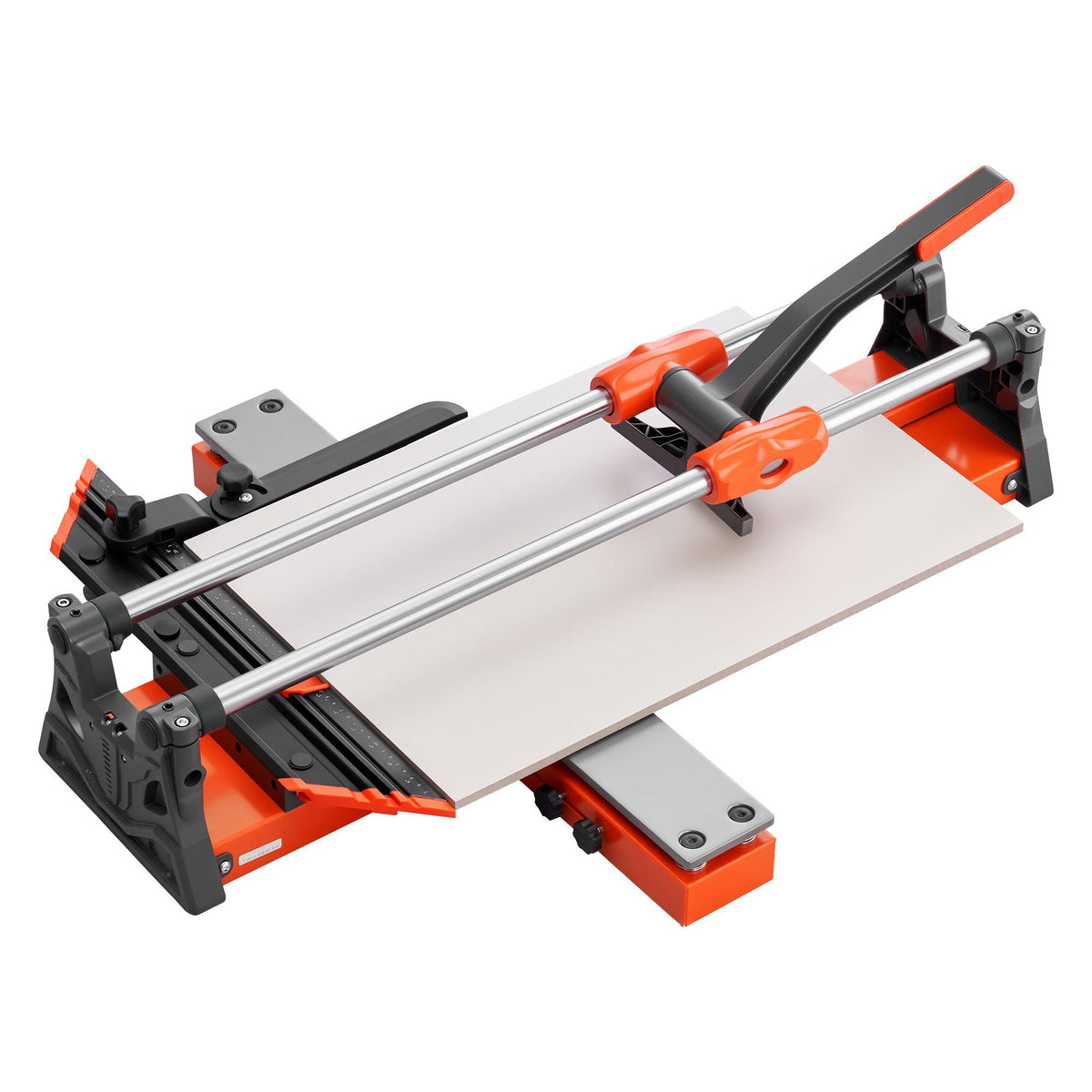 600 mm Manual Tile Cutter, Upgraded Sliding Head Cutting Tool with Spring-Loaded Base, Angle Fence, Tungsten Carbide Cutting Wheel, Alignment Guide, for DIY Pros, Ceramic, Floor & Wall Tiles