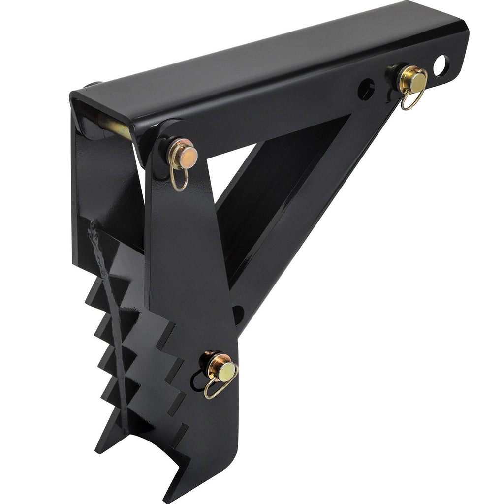 45.7 cm Backhoe Thumb, 12 mm Teeth Thickness Heavy Duty Excavator Thumb, Black Steel Weld On Thumb Attachments with 12mm Bolt-On Design Adjustable Mechanical Thumb for Backhoe/Excavator