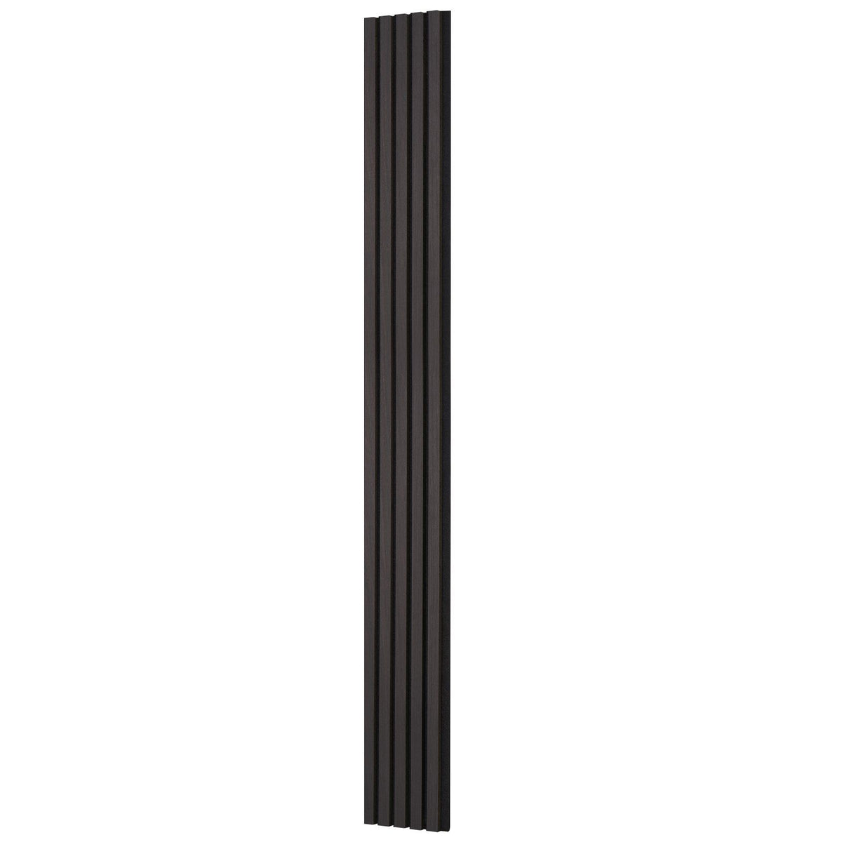Wood Slat Acoustic Panels, 7.9 x 94.5 inch, MDF Accent Wooden Wall Panels for Modern Interior Wall Decor, Faux Wood Wall Board Panels for Noise Reduction, Black Oak
