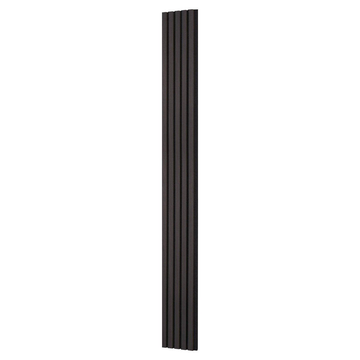 Wood Slat Acoustic Panels, 7.9 x 94.5 inch, MDF Accent Wooden Wall Panels for Modern Interior Wall Decor, Faux Wood Wall Board Panels for Noise Reduction, Black Oak