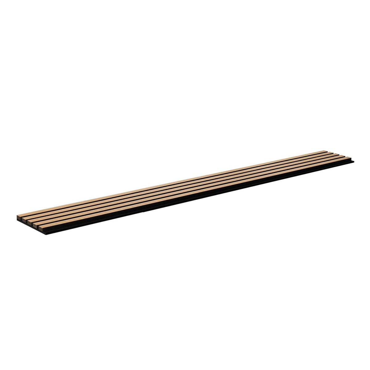 Wood Slat Acoustic Panels, 7.9 x 94.5 inch, MDF Accent Wooden Wall Panels for Modern Interior Wall Decor, Faux Wood Wall Board Panels for Noise Reduction, Light Oak