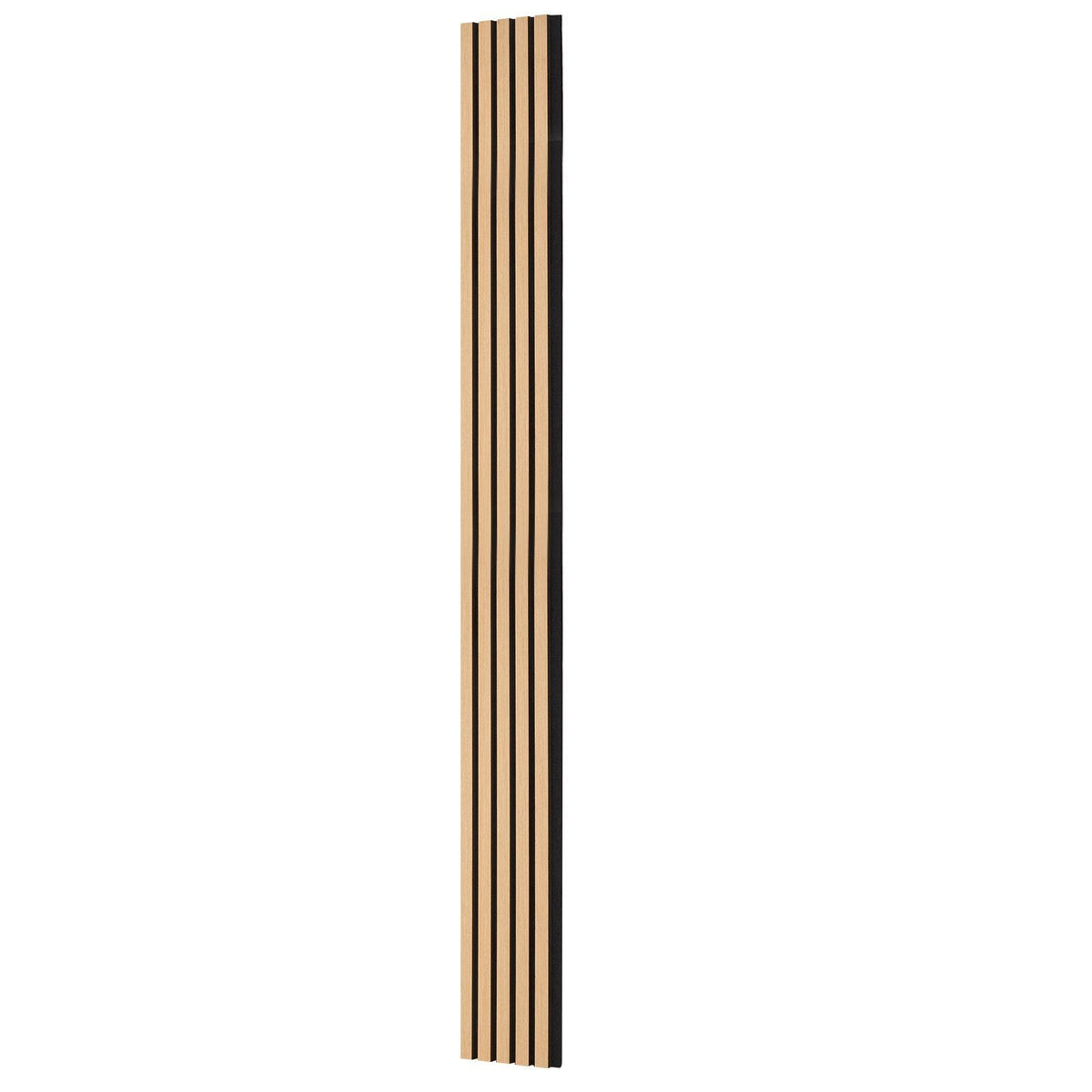 Wood Slat Acoustic Panels, 7.9 x 94.5 inch, MDF Accent Wooden Wall Panels for Modern Interior Wall Decor, Faux Wood Wall Board Panels for Noise Reduction, Light Oak