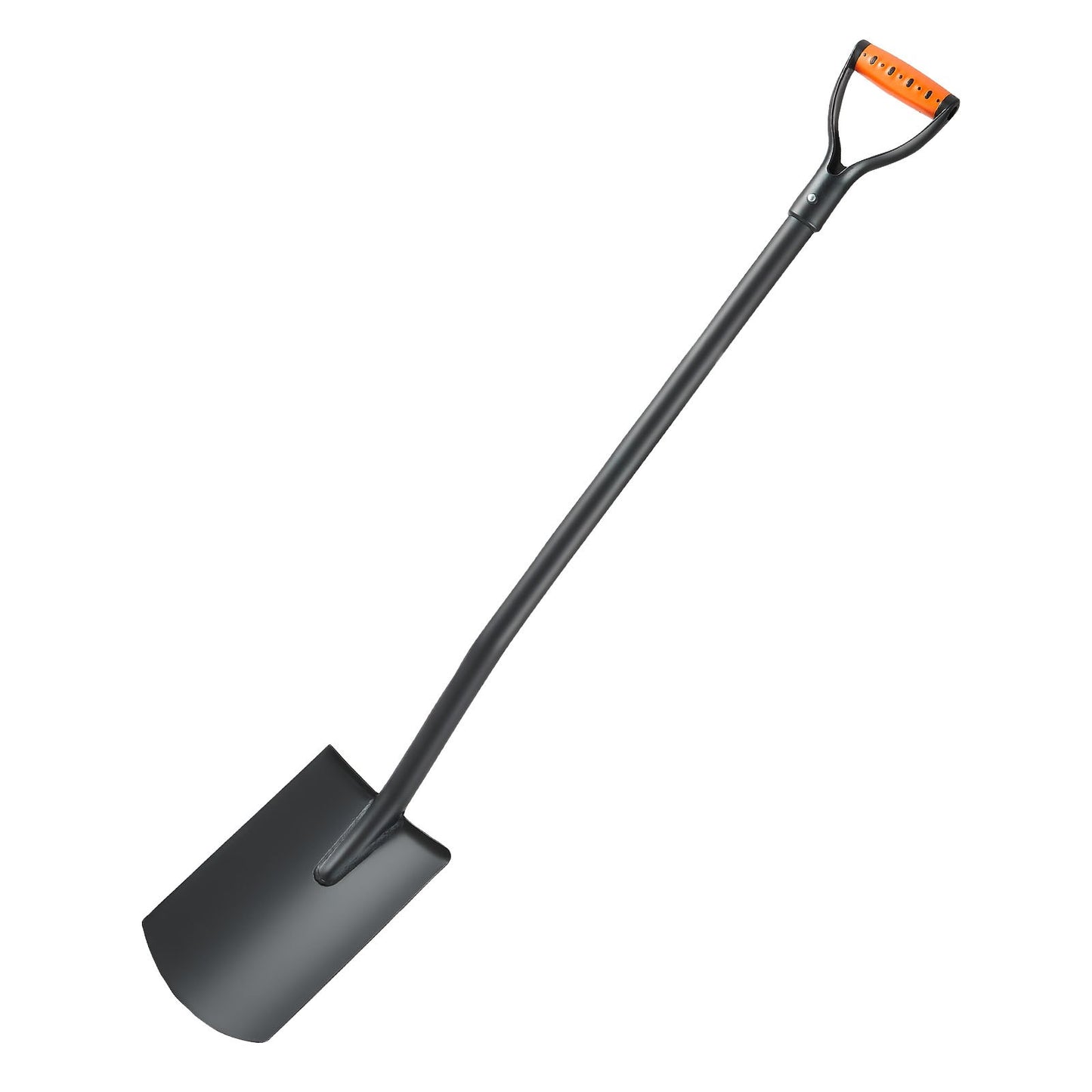 VEVOR Square Shovel, 122 cm Heavy-Duty Flat Shovel, Transfer Shovels with Alloy Steel Blade and Non-Slip D-Handle, Detachable and Easy Storage, for Gardening, Construction, Digging & Snow Shoveling