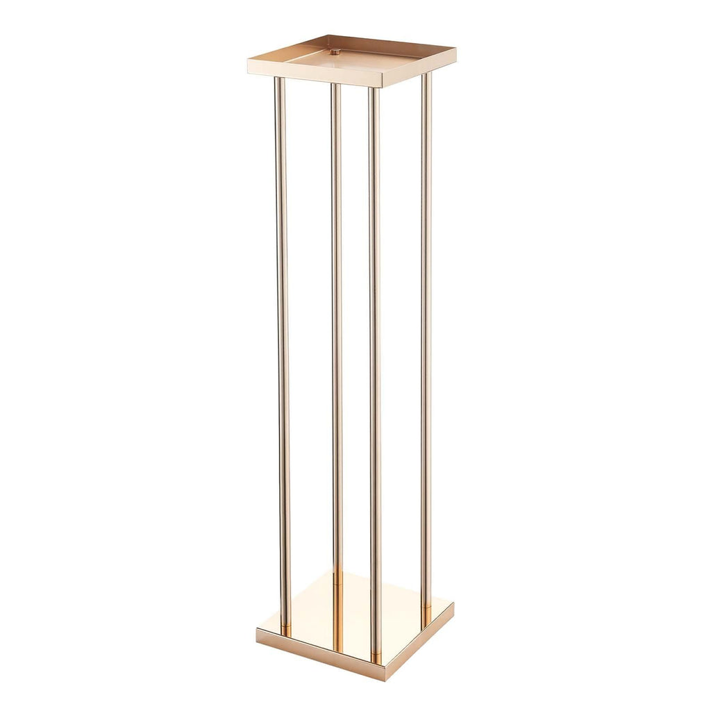 Wedding Flower Stand, 10PCS 80cm Column Flower Stand, Floral Stands with Metal Laminate, Cylindrical Cubic Floral Display Rack for Wedding, Party, Birthday, Home, Gold Centerpiece Stands
