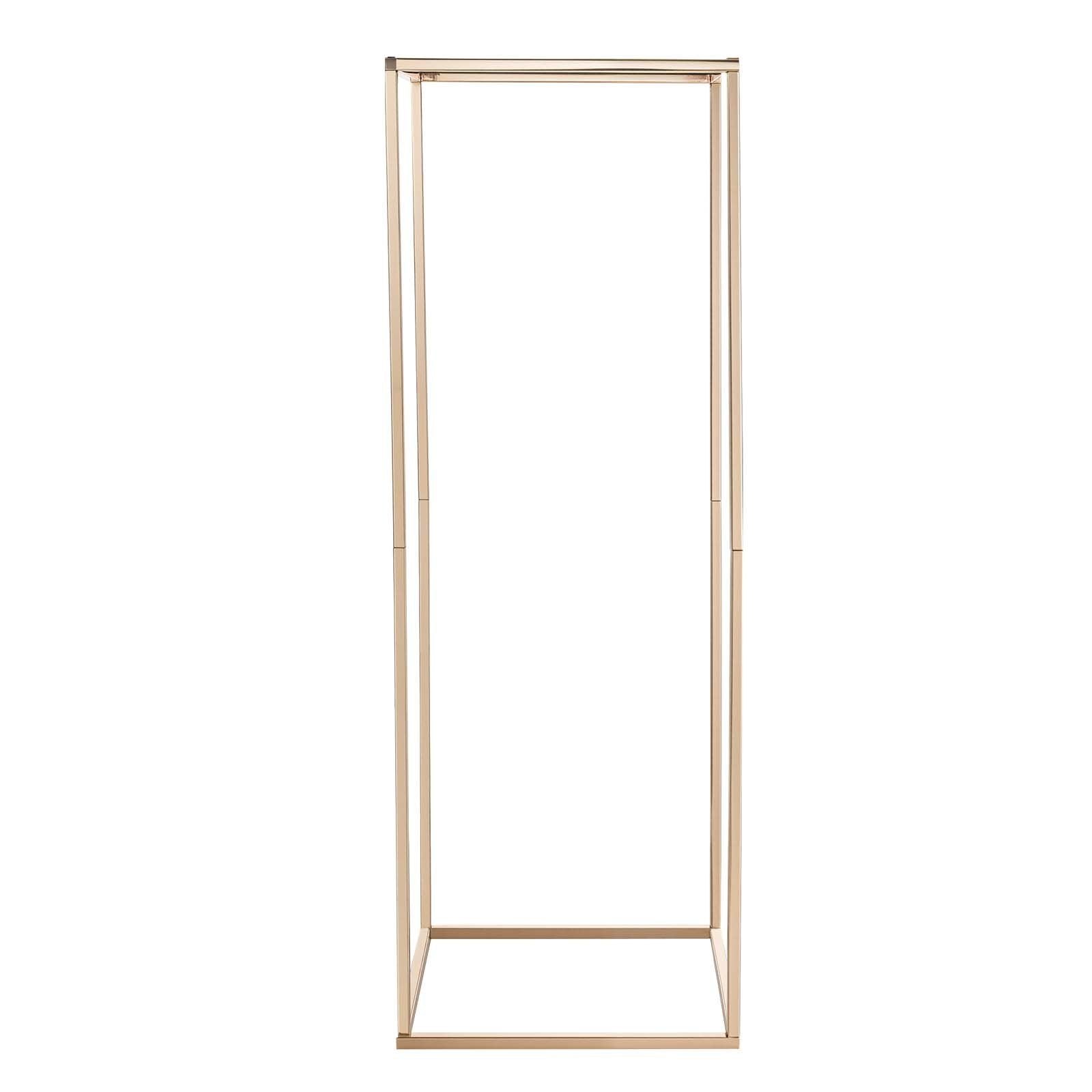 Wedding Flower Stand, 10PCS 80cm Column Flower Stand, Floral Stands with Metal Laminate, Gold Rectangular Floral Display Rack for Wedding, Party, Birthday, Home,  Gold Centerpiece Stands