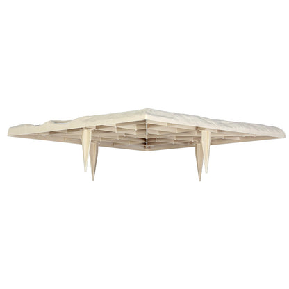 VEVOR Garden Stepping Stones, 16Pcs 39.5x39.5 cm, Decorative Stepping Stones with Stakes, Weather-Resistant Plastic Pathway Pavers, Smooth Surface, Outdoor Walkway for Lawn Patio Landscape, Beige