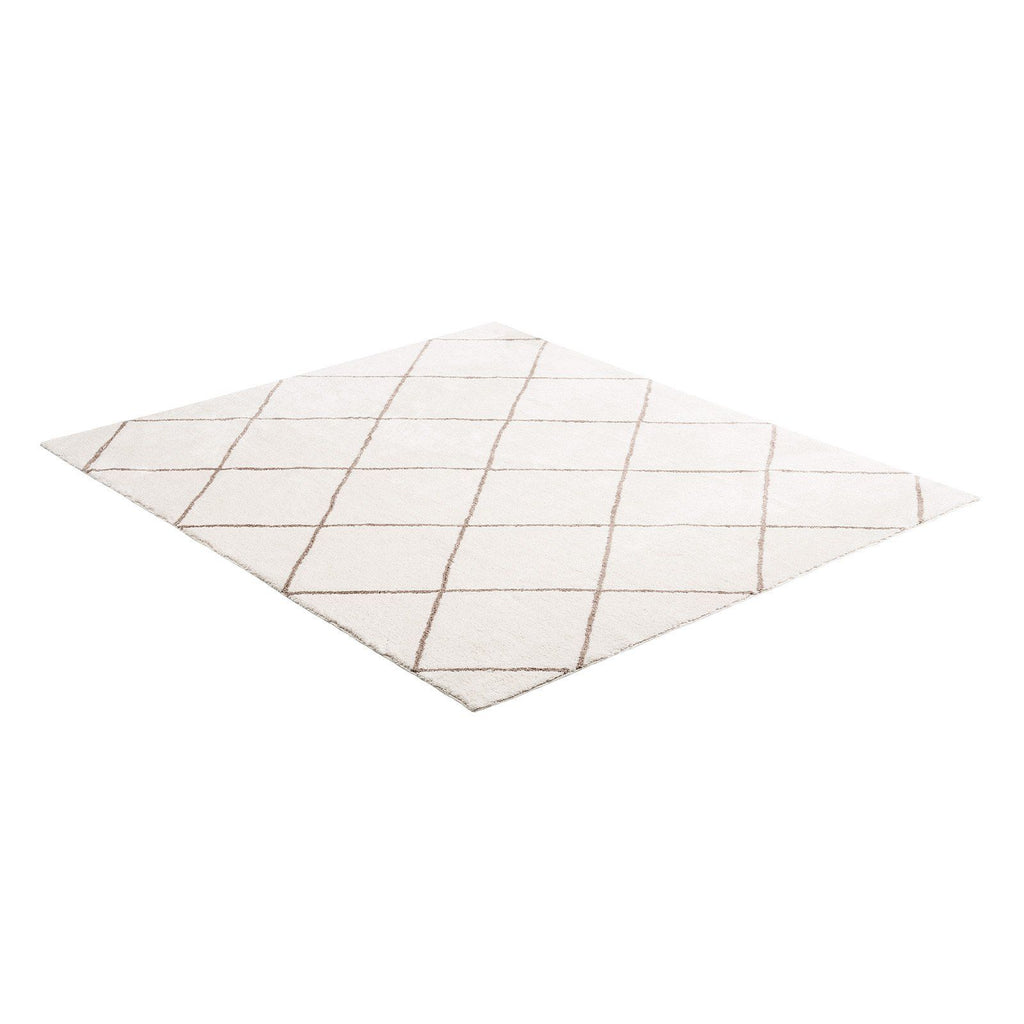 Indoor Plush Area Rugs, 2.44 x 3.05m Plush Carpet, Area Rugs Furry with Long Plushs Pile, Thick & Durable High-Pile Rug for High-Traffic Areas, Bedroom, Non-Shedding & Non-Slip Backing, Beige