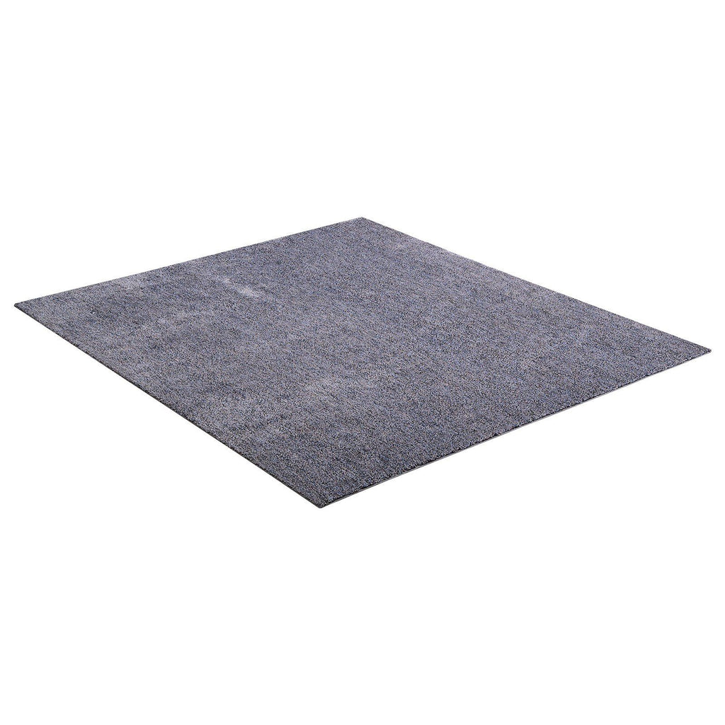 Indoor Plush Area Rugs, 2.44 x 3.05m Plush Carpet, Area Rugs Furry with Long Plushs Pile, Thick & Durable High-Pile Rug for High-Traffic Areas, Non-Shedding & Non-Slip Backing, Blue-Gray