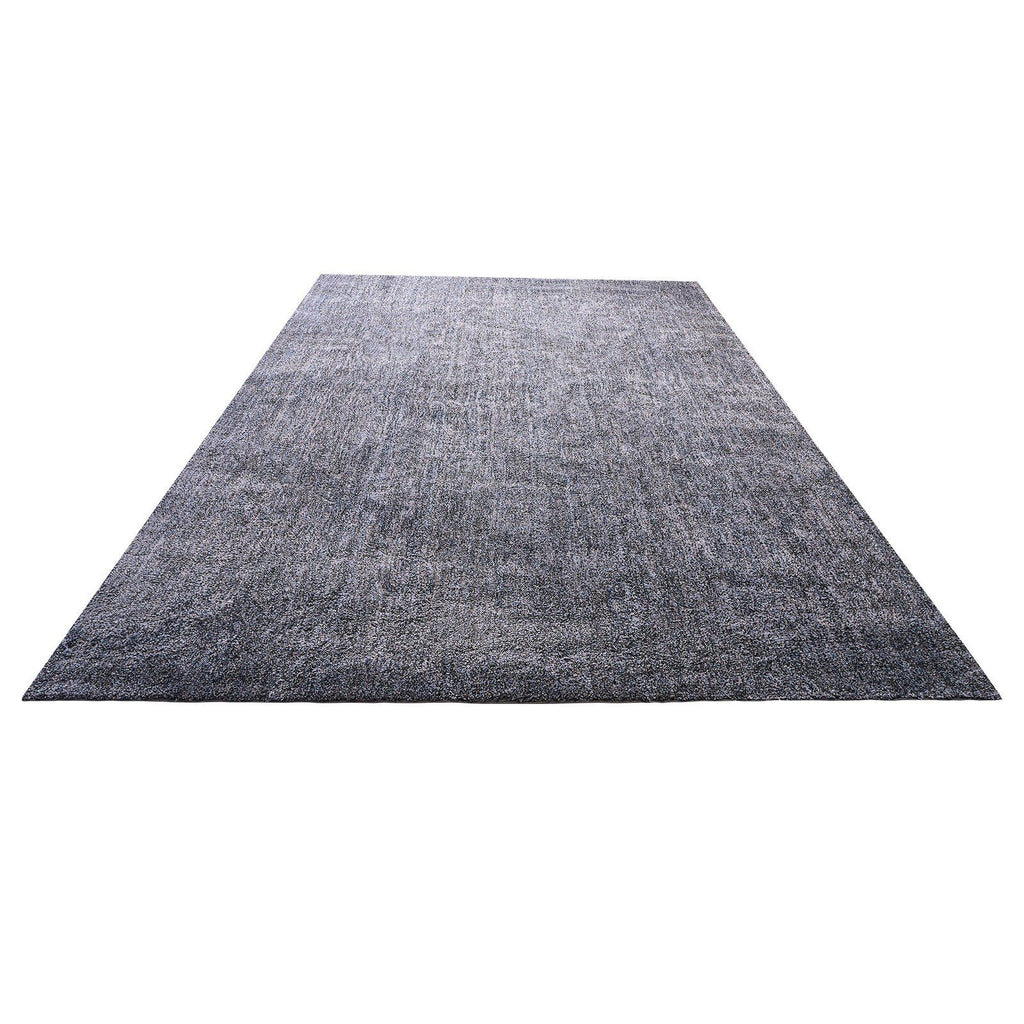 Indoor Plush Area Rugs, 2.74 x 3.66 m Plush Carpet, Area Rugs Furry with Long Plushs Pile, Thick & Durable High-Pile Rug for High-Traffic Areas, Non-Shedding & Non-Slip Backing, Blue-Gray
