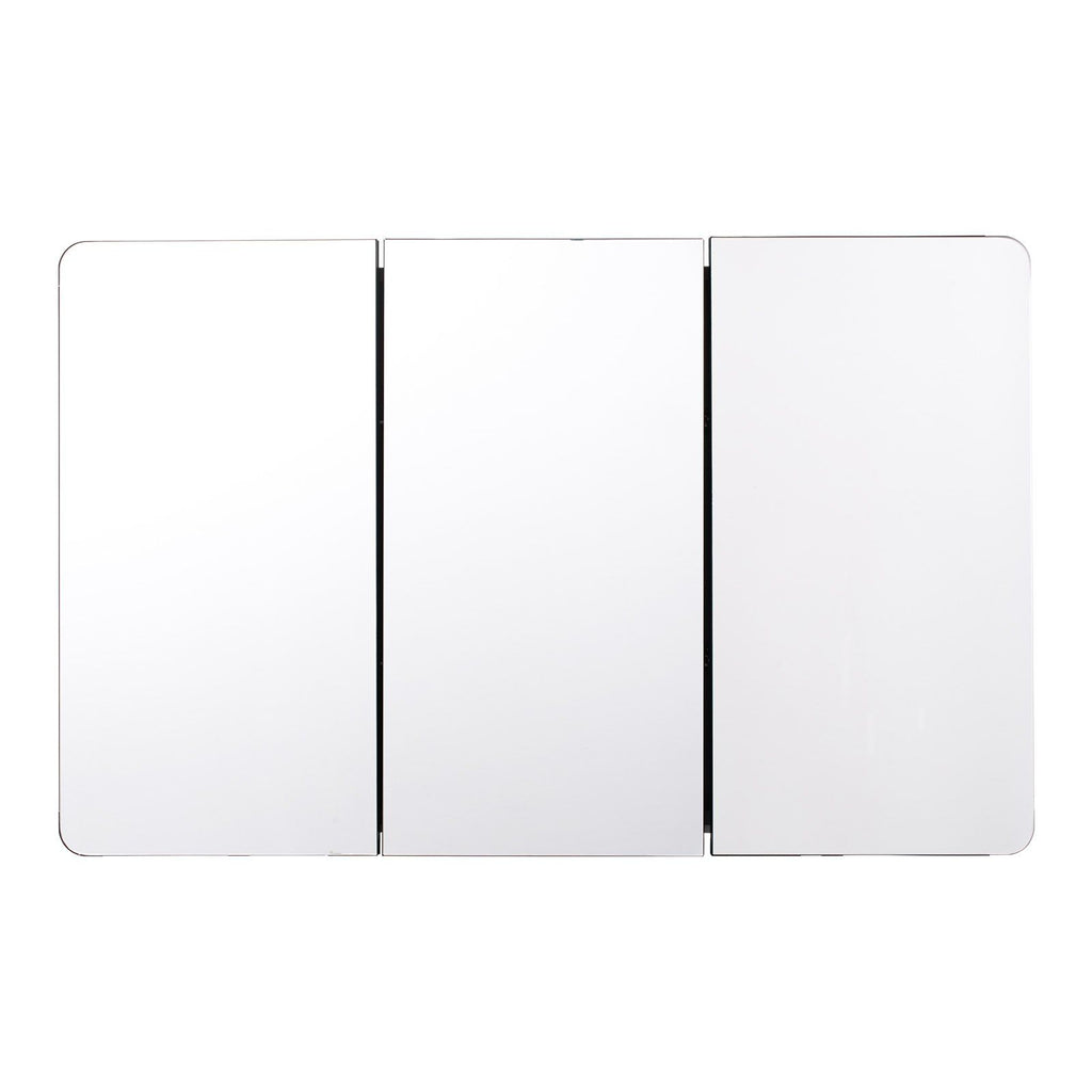 Medicine Cabinet, 25.5 x 40 inch, Medicine Cabinet for Bathroom with Mirror,  Aluminum Frame Bathroom Wall Cabinet, 4-layer Adjustable Shelves, Recessed & Wall-mounted Installation