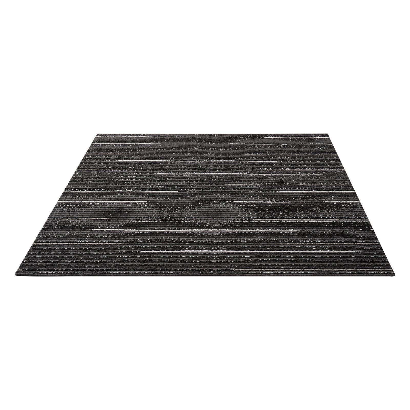 Carpet Tiles Reusable 610x610 mm, 24 PCS Modular Carpet Square Rug, Commercial Floor Soft Padded for Seamless Cover 8.9㎡, Easy DIY Replacement for Living Room Bedroom Office Indoor, Gray